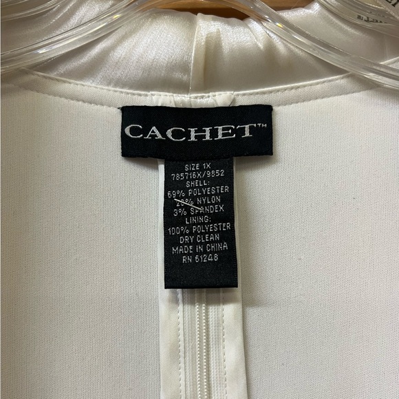 Cachet Vintage woman’s shimmer sheer long sleeve blouse - Picture 2 of 7